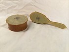 Vintage Art Deco Celluloid bakelite Pearlized  Pc Vanity Set 2 Piece