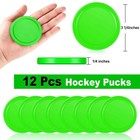 12 Pcs 3 1 4 Inch Air Hockey Pucks Full Size Heavy Replacement Game Table