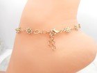 Daisy Charm Anklet Ankle Bracelet Gold Plated New