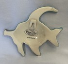 Vtg Clayworks Blue Sky Ceramic Luster Fish Wall Plaque 6    Heather Goldminc 2005