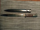 German Wwii Mauser Kar K98 Bakelite Grip Reproduction Bayonet W  Scabbard