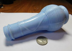 Nice Fancy Blue Milk Glass Bottle