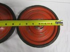 Vintage Pair Pedal Tractor Car Wagon Wheels 7 3 4 Inch Diameter Parts Restore