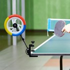Table Tennis Training Device With Clamp Single Loop Ball Training Machine