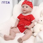 Ivita 20   Full Silicone Reborn Baby Girl Handmade Newborn Baby Kids Xmas Gift