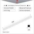 Keith Titanium Ti5633 Solid Chopsticks   shipped From California Usa 