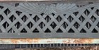Innova Heavy Cast Iron Metal Art Bench Lattice Salvage 48    Long Grate Scroll