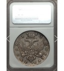 Russia 1742 Rouble  Elizabeth Ngc Xf45  Rare Coin