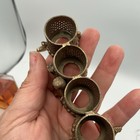 Vintage 1950-60s Sam Fink Filigree Ormolu Goldtone Vanity Lipstick Holder Cherub