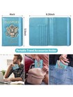 Passport Holder For Travel Men Rfid Blocking Passport Wallet Cover Case