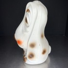 Blow Mold Coin Bank Basset Hound Carolina Enterprises Plastic White Vintage 1972