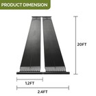 2pcs Solar Pool Heater Panel 1 2x20ft Weatherproof For Above Inground Pools