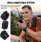 Outdoor Tactical Molle Radio Walkie Talkie Pouch Waist Bag Holder Pocket Holster