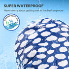 Luxury Shower Cap For Women Reusable Waterproof  Double Layered Shower Hair Cap 