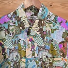 Vtg Spire California Edison Abstract 70s Long Sleeve Shirt Men Xl Rare
