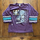 Vintage Mighty Ducks Of Anaheim Shirt Boys Medium Nhl Hockey Scrimmage 90s