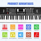 Electric Piano Keyboard  Digital 61 Key 30 X 9 4 X 2 4 Inches  Black 