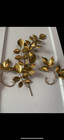 Set Vintage Brass Butterfly Wall Hanging Candlestick Holder Sconce Rustic