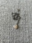 Milky Pink Teardrop Pendant Necklace