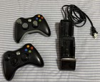 Xbox 360 2 Wireless Controllers   Nyko Charging Dock Battery Pack Tested