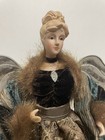 Victorian Angel Christmas Tree Topper Creative Designs 17  Porcelain Brown Teal