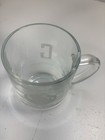 The 1982 World   s Fair Etched Glass Clear Mug 4    Tall    g    Monogrammed On Back
