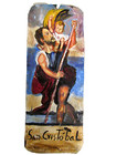 Vtg Hp Mexican Tin Retablo Painting San Cristobal St  Christopher  10x4 - Mexico