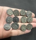 Ancient Kushan Empire Drachms Lot Of 12 Coins    