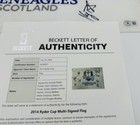 Team Usa Signed 2014 Ryder Cup Gleneagles Golf Flag Rickie Fowler Beckett J37