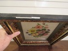 Vintage Rectangular Deep Picture Frame With Floral Print 14 5 8  X 12 1 2 