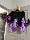 Disney Villains Ursula Adult Tentacle Costume Skirt Cape Crown Purple Black