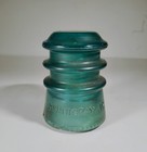 Antique Hemingray 10 Aqua Blue Glass Telegraph And Telephone Insulator 1910-30