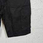 Blue Ice Men s Flat Front Belted Cotton Cargo Shorts  Black 36 Reg 