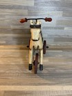 Vintage Wooden Primitive Look Horse On Wheels  Toy Decoration Folk Art Style