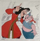 Disney Treasures Captain Hook   Mr Smee 1994 Framed Etching Mib