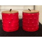 Red Hobby Lobby Heart Canisters