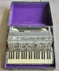 Vintage 1931 Wurlitzer Accordion 24 Key  Strap And Case