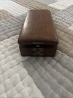    antique Wood Pocket Apothecary Scale Balance Grain Coin Weight Kit Velvet Case