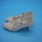 Wedding Shoes For Bride Closed Toe Bridal Shoes Block Heel Pumps Mary Jane Lace