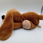 Vtg Russ Berrie Dog Samuel Spaniel 12  Brown Tan Plush Puppy Long Ears Lying 