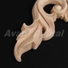 Classic European Style Wood Carved Corner Onlay Unpainted Furniture Home D  cor