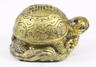3  Gold Feng Shui Lucky Turtle Statue Figurine Paperweight Gift Home Decor
