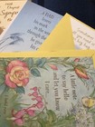 American Greeting Lot-7 Random Cards W envelopes Multiple Sz   1 Pg Of Stickers