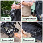 Lightweight Compact Baby Stroller One Hand Fold Travel Infant Safety Harness New