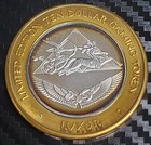 Luxor Chariot Las Vegas  10 Casino Gaming Token  999 Fine Silver Strike Round