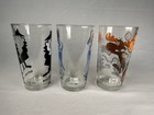 1970s Pepsi Collector Series Boris  Natasha  Bullwinkle Glasses Vintage Lot Of 3