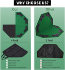 48  8-player Foldable Poker Table Top  Casino Texas Hold em Layout  Portable Ant