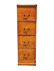 Antique Tiger Oak Stacking File Cabinet   Filing Cabinet
