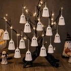 Tigeen Pcs Halloween Hanging Ornaments Ghost Decoration Halloween Cute 12 White