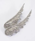 Angel Wings Rhinestone Silver Brooch Pin mothers Day Birthday Gift For Her Women